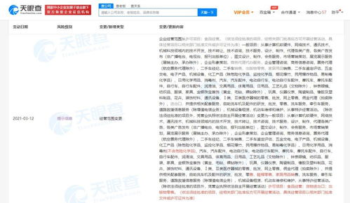 途虎養(yǎng)車(chē)拓展業(yè)務(wù)邊界，關(guān)聯(lián)公司新增貨物進(jìn)出口與出版物零售等經(jīng)營(yíng)范圍