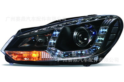 【10年款大眾高爾夫6雙光透鏡氙氣大燈總成FLA-ZX1005】價格,廠家,圖片,大燈、前照燈,廣州賽鼎汽車配件-